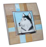 Interrupteur décoré Animaux / Husky simple - Decorupteur