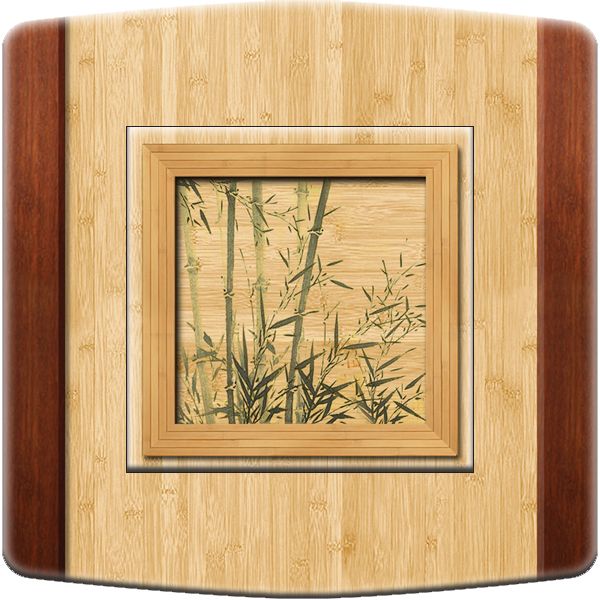 Interrupteur décoré Bambou simple - Decorupteur