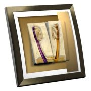 Interrupteur décoré Brosses à Dents double - Decorupteur