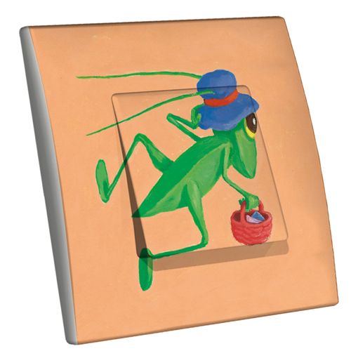 Interrupteur décoré Cricket simple - Decorupteur