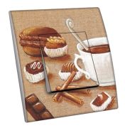 Interrupteur décoré Gourmandises / Café gourmand simple - Decorupteur