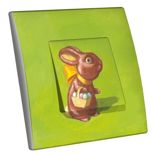 Interrupteur décoré Lapinou poussoir - Decorupteur