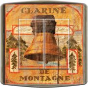 Interrupteur décoré Montagne / Clarine de montagne double poussoir - Decorupteur