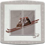 Interrupteur décoré Montagne / Tout pour le ski double poussoir - Decorupteur