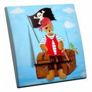 Interrupteur décoré Ours pirate simple - Decorupteur