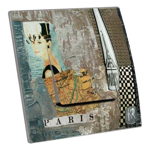 Interrupteur décoré Paris poussoir - Decorupteur