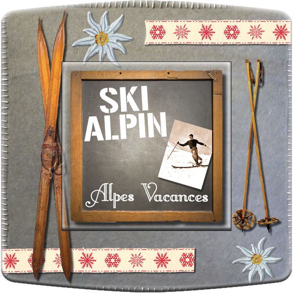 Interrupteur décoré Ski alpin poussoir - Decorupteur