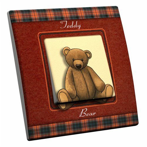 Interrupteur décoré Teddy Bear simple - Decorupteur