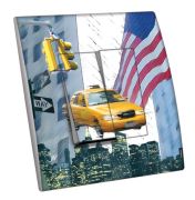 Interrupteur décoré Villes - Voyages / New York 11 double - Decorupteur