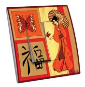 Interrupteur décoré Évasion / Femme japonaise double - Decorupteur