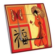 Interrupteur décoré Évasion / Femme japonaise poussoir - Decorupteur