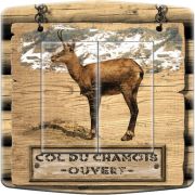 Interrupteur décorée Chamois double poussoir - Decorupteur