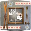Interrupteur décorée Ski alpin double poussoir