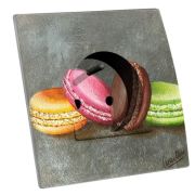 Prise décorée 4 Macarons 2 pôles + terre - Decorupteur