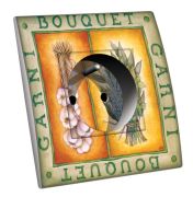 Prise décorée Cuisine / Bouquet garni 2 pôles + terre - Decorupteur