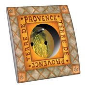 Prise décorée Cuisine / Terre de Provence 2 pôles + terre - Decorupteur