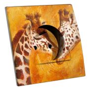 Prise décorée Martini Girafes 2 pôles + terre - Decorupteur