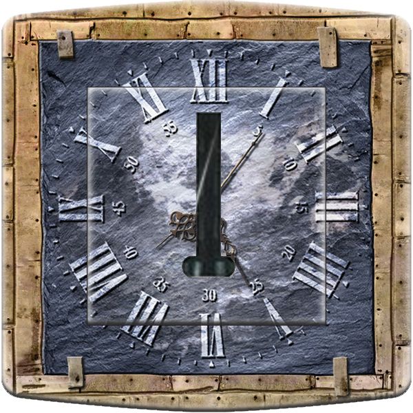 Prise décorée Montagne / Horloge façon chalet téléphone - Decorupteur