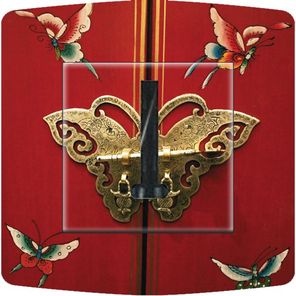 Prise décorée Papillon Porte téléphone - Decorupteur