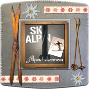 Prise décorée Ski alpin téléphone - Decorupteur