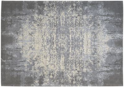 Tapis Alias tissé main jacquard en coton brume 170x240 - Toulemonde Bochart