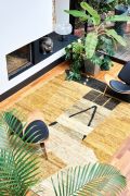 Tapis Atelier noué main en jute gold 200x300 - Toulemonde Bochart