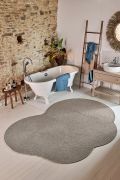 Tapis Cloud tissé assemblé en polypropylène Gris 180x250 - Toulemonde Bochart