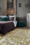 Tapis Empreinte tufté main 75% laine - 25% viscose gold 170x240 - Toulemonde Bochart