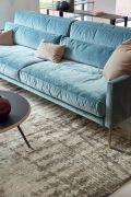 Tapis Esprit tricoté en viscose beige 170x240 - Toulemonde Bochart