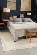 Tapis Fez noué main en laine lavée Blanc 170x240 - Toulemonde Bochart