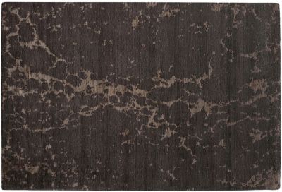 Tapis Fusion noué main en laine/coton/ortie anthracite 180x270 - Toulemonde Bochart