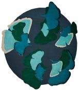 Tapis Ginkgo tufté main en laine/soie végétale forêt 285x257 - Toulemonde Bochart