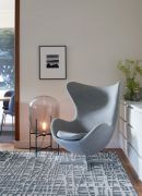 Tapis Givre tricoté en viscose & polyester silver 170x240 - Toulemonde Bochart