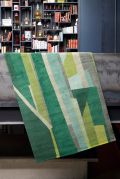 Tapis Glass noué main en laine vert 200x300 - Toulemonde Bochart
