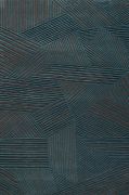 Tapis Intreccio tufté main en laine nuit 170x240 - Toulemonde Bochart