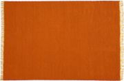 Tapis Joice tissé main en laine coloris orange 140x200 - Toulemonde Bochart