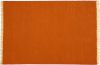 Tapis Joice tissé main en laine coloris orange