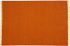 Tapis Joice tissé main en laine orange