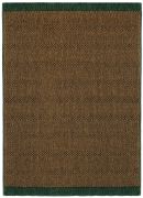 Tapis Mélèze tissé main en laine taupe/vert 140x200 - Toulemonde Bochart