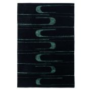 Tapis Modulation tufté main en laine et soie végétale obsidienne 200x300 - Toulemonde Bochart