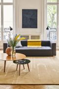 Tapis Modulation tufté main en laine/viscose ivoire 200x300 - Toulemonde Bochart