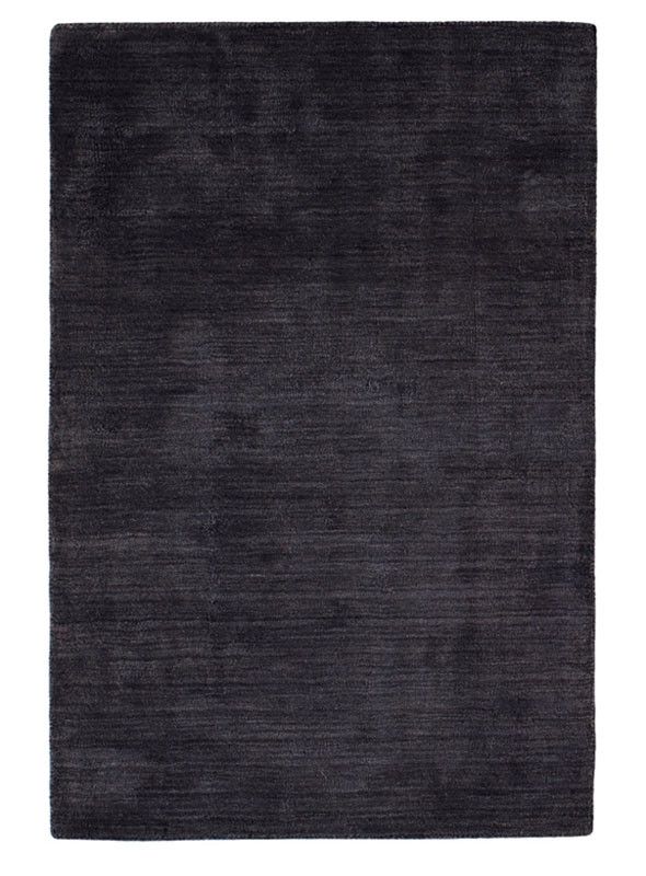Tapis Orage tissé main en viscose/laine anthracite 200x300 - Toulemonde Bochart