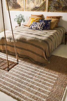 Tapis Pattaya tissé main en jute/laine Naturel 170x240 - Toulemonde Bochart