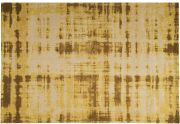 Tapis Pixel tissé main jacquard en coton jaune 170x240 - Toulemonde Bochart