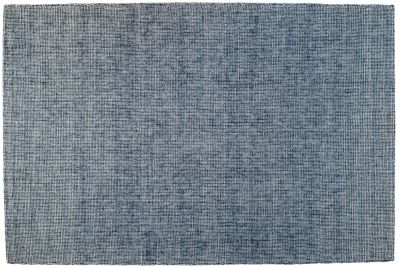 Tapis Plain tissé main en laine denim 170x240 - Toulemonde Bochart
