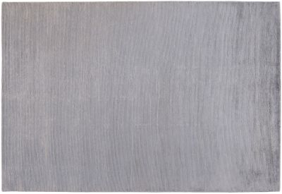 Tapis Ribbed noué main en laine silver 180x270 - Toulemonde Bochart