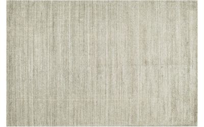 Tapis Stone tissé main en laine/fibre de bambou mastic 170x240 - Toulemonde Bochart