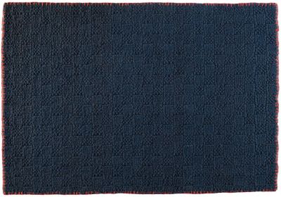 Tapis Tresse tissé main en laine marine 170x240 - Toulemonde Bochart