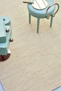 Tapis Turbulences tufté main en laine/lurex naturel or 170x240 - Toulemonde Bochart
