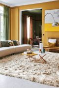 Tapis Twiggy tissé main en polyester Beige 170x240 - Toulemonde Bochart